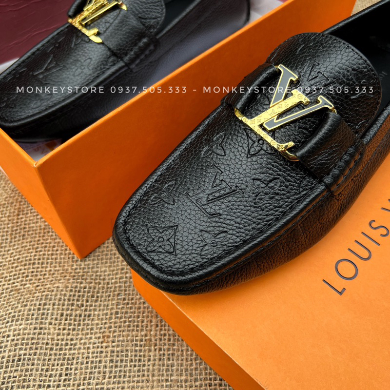 Giày lười Da nam, giày lv nam Da thật - Mã MK43