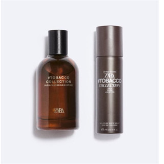 Set nước hoa nam ZARA #TOBACCO COLLECTION RICH/WARM/ADDICTIVE EDT 100ML + Xịt toàn thân EAU DE COLOGNE 100ML