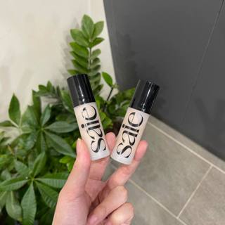 Set kem lót bắt sáng Saie Glowy Super Gel 15ml