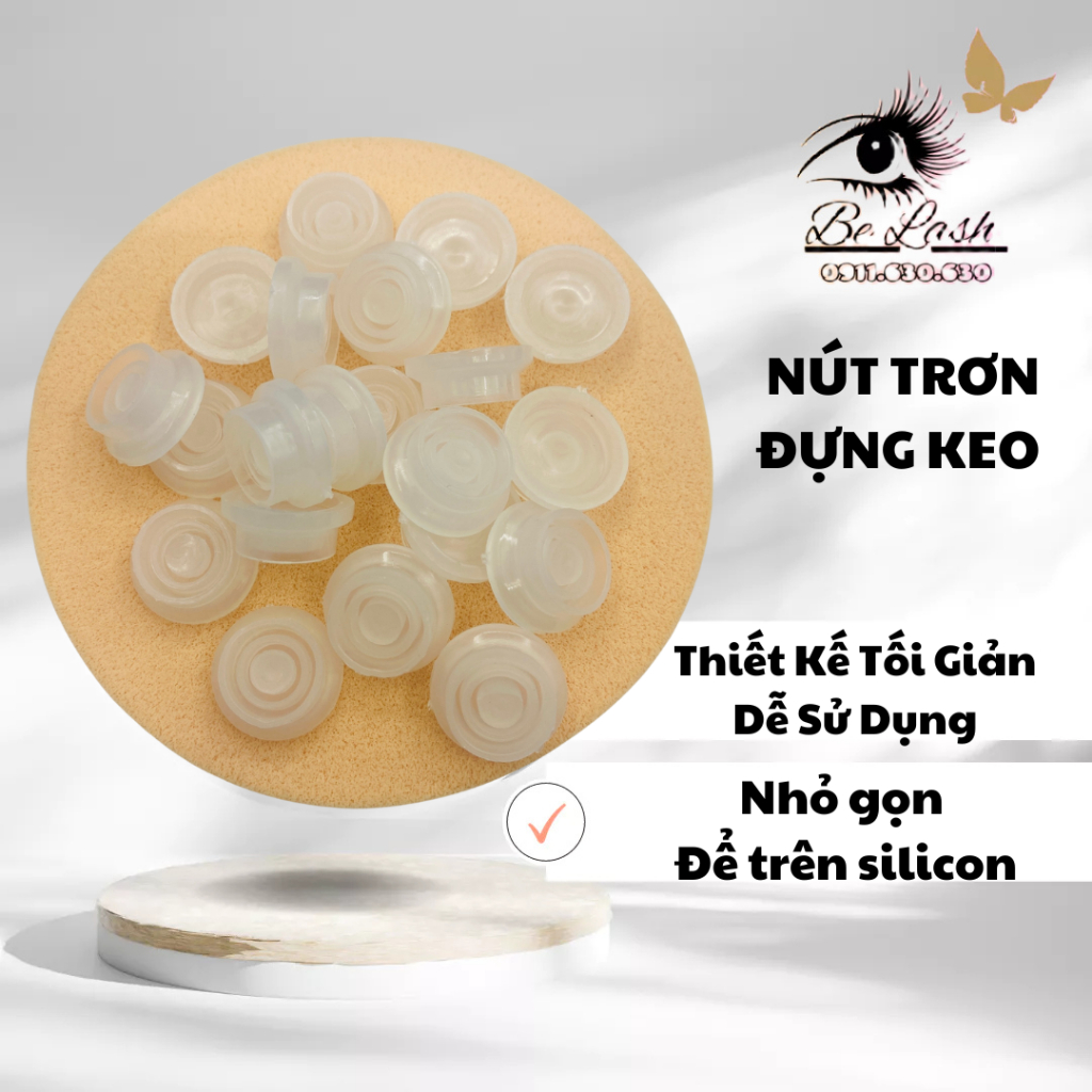 Nút đựng keo nối mi túi 25-50-100 Dụng Cụ nối mi BELASH