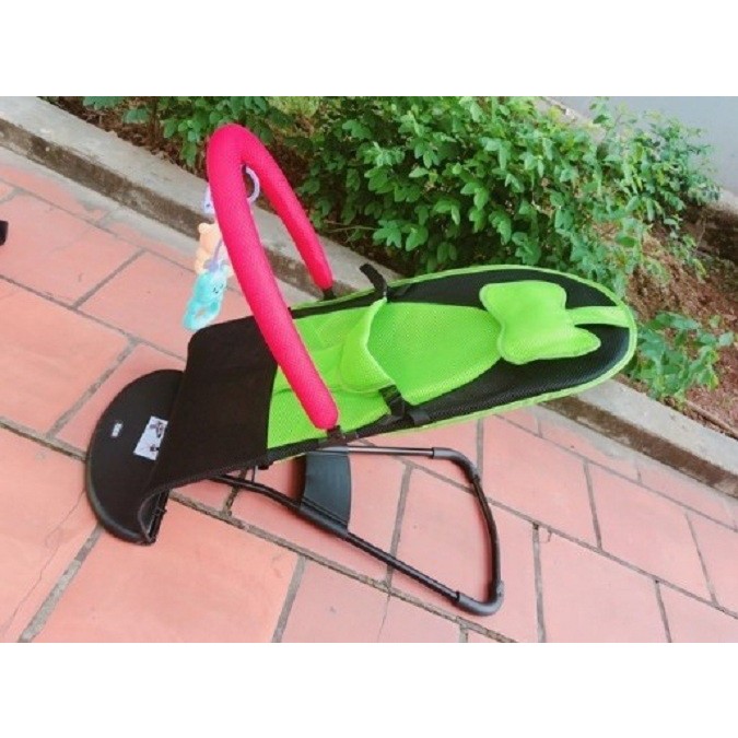 Ghế rung ghế nhún đa năng chân chữ A cho bé tặng kèm thú treo + gối đầu