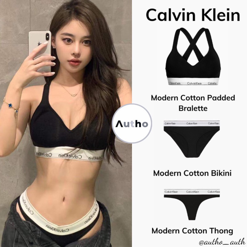 Set Calvin Klein Modern Cotton Lightly Lined Có Mút