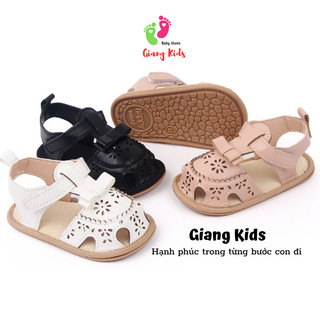 Giày cho bé đế kép êm mềm giày cho bé tập đi họa tiết vintage-Giangkids