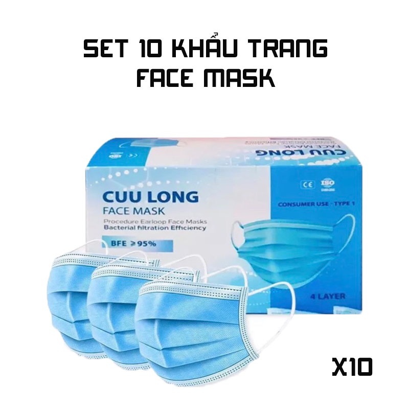 SET 10 Khẩu Trang Cao Cấp - TT6