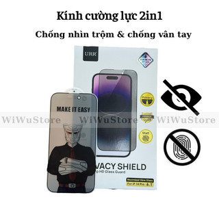 Autobot - kính cường lực 2in1 chống nhìn trộm và chống vân tay cho iphone 15 pro max , 15 pro , 14 pro max , 13 pro max