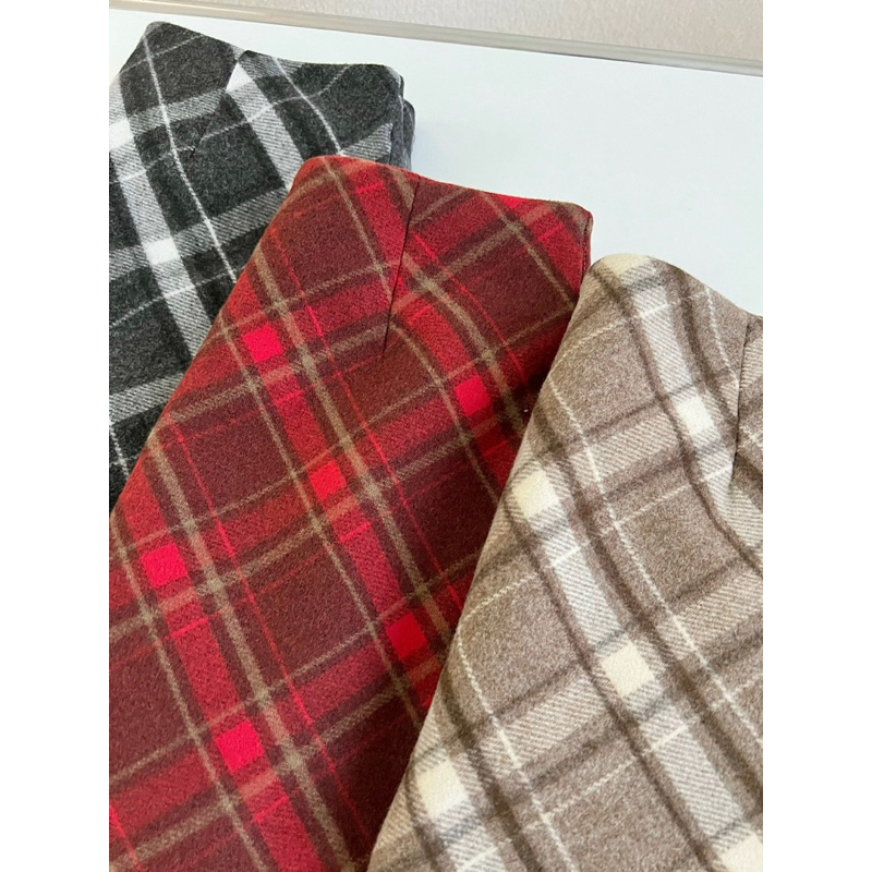 Chân váy dạ kẻ mới chữ A Quảng Châu