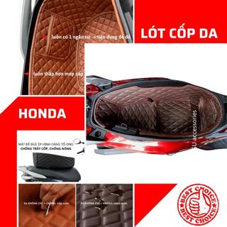 Lót cốp da cao cấp cách nhiệt chống sốc chống thấm nước xe máy HONDA AIRBLADE Mẫu Mới có túi để thẻ xe tiện dụng GU