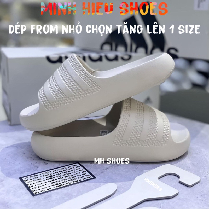 Dép adiddas 3 sọc Nam Nữ Đúc Quai Ngang Hottrend Hàng Cao Su Mềm Êm Chân Cao Cấp