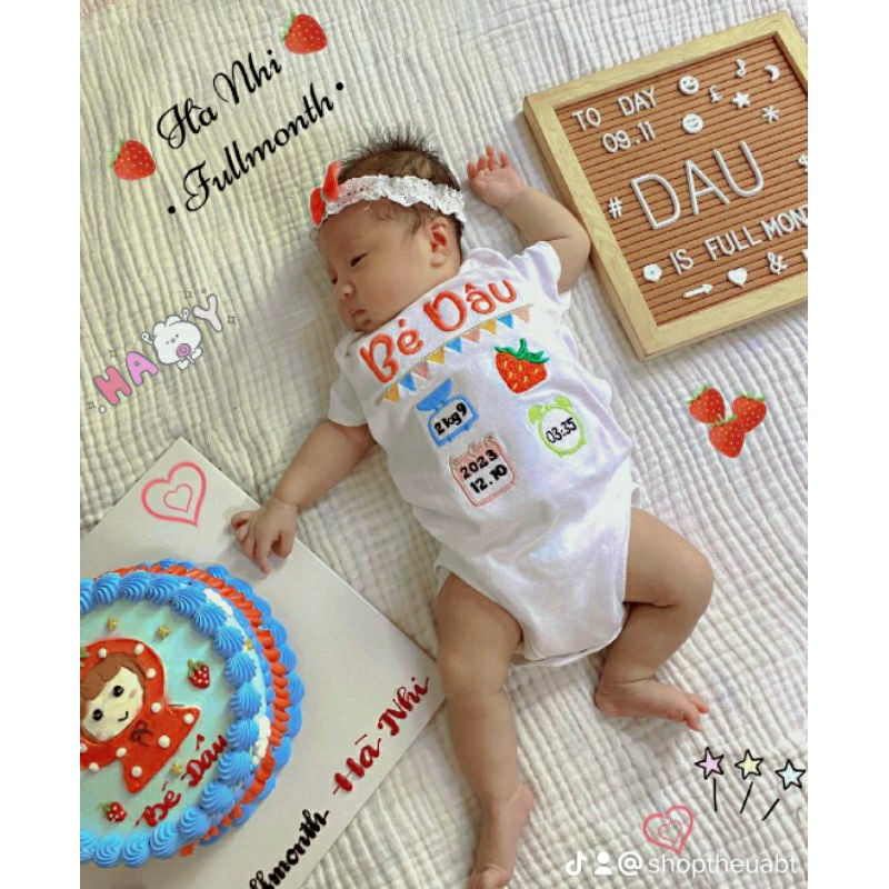 Body chip cotton trắng trơn thêu cho bé gái/bé trai. Inbox shop gửi thêm file icon thêu hoặc mẫu của b
