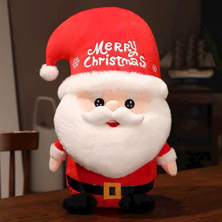 Gấu bông ông già noel đội nón chữ size siêu to 65cm hàng như hình - uy tín chất lượng