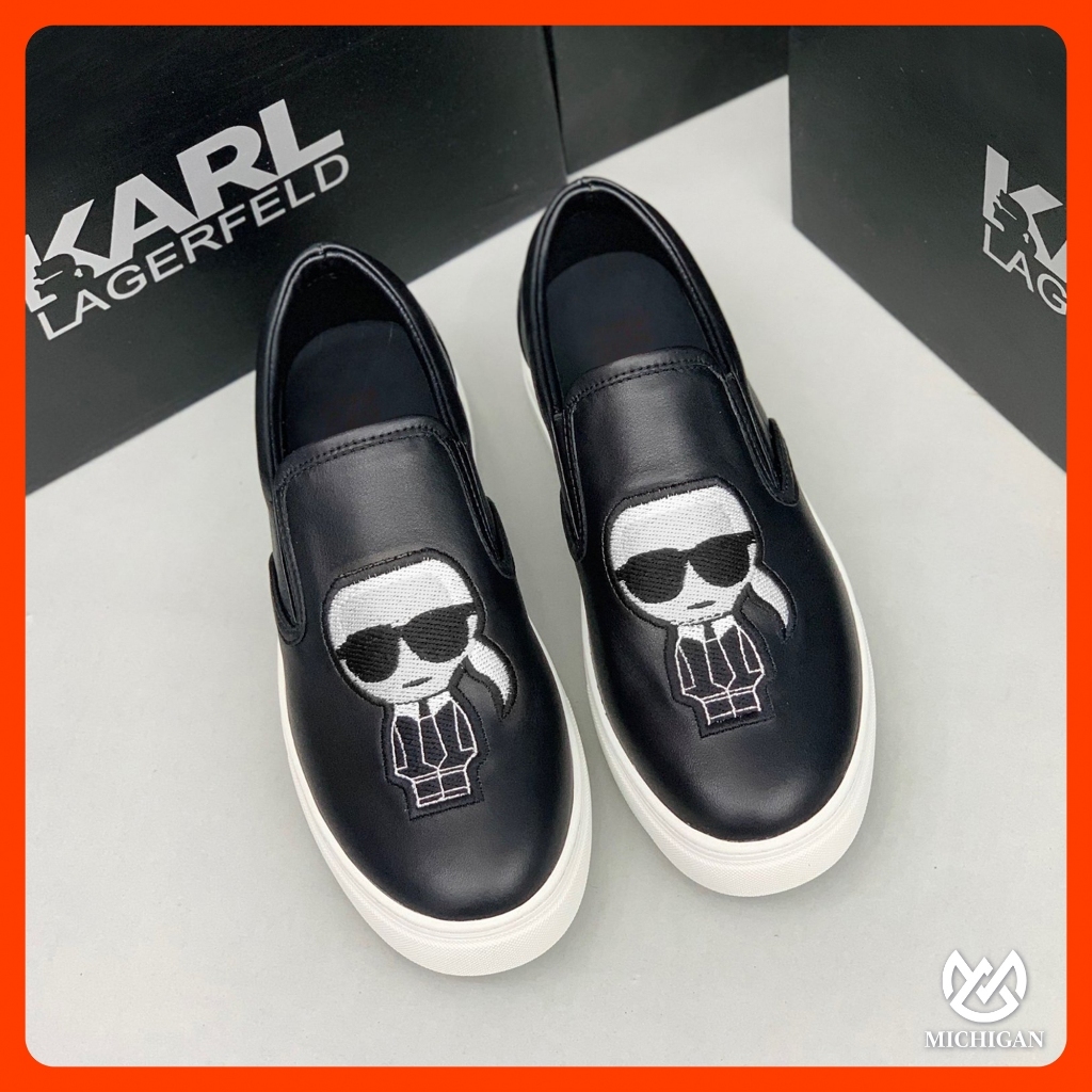 Giày cói DG hình thêu mặt quỷ đỏ - giày lười cói hot trend ss2023