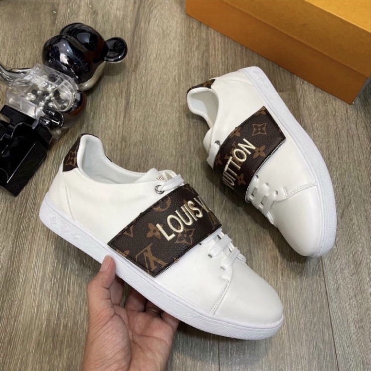 Giày SLIPON LV_Siêu chất_GIÀY LƯỜI Chun Chéo, Chun ngang, Giày In Hình Xương Trắng, Đen _ ALIGATOU_HD