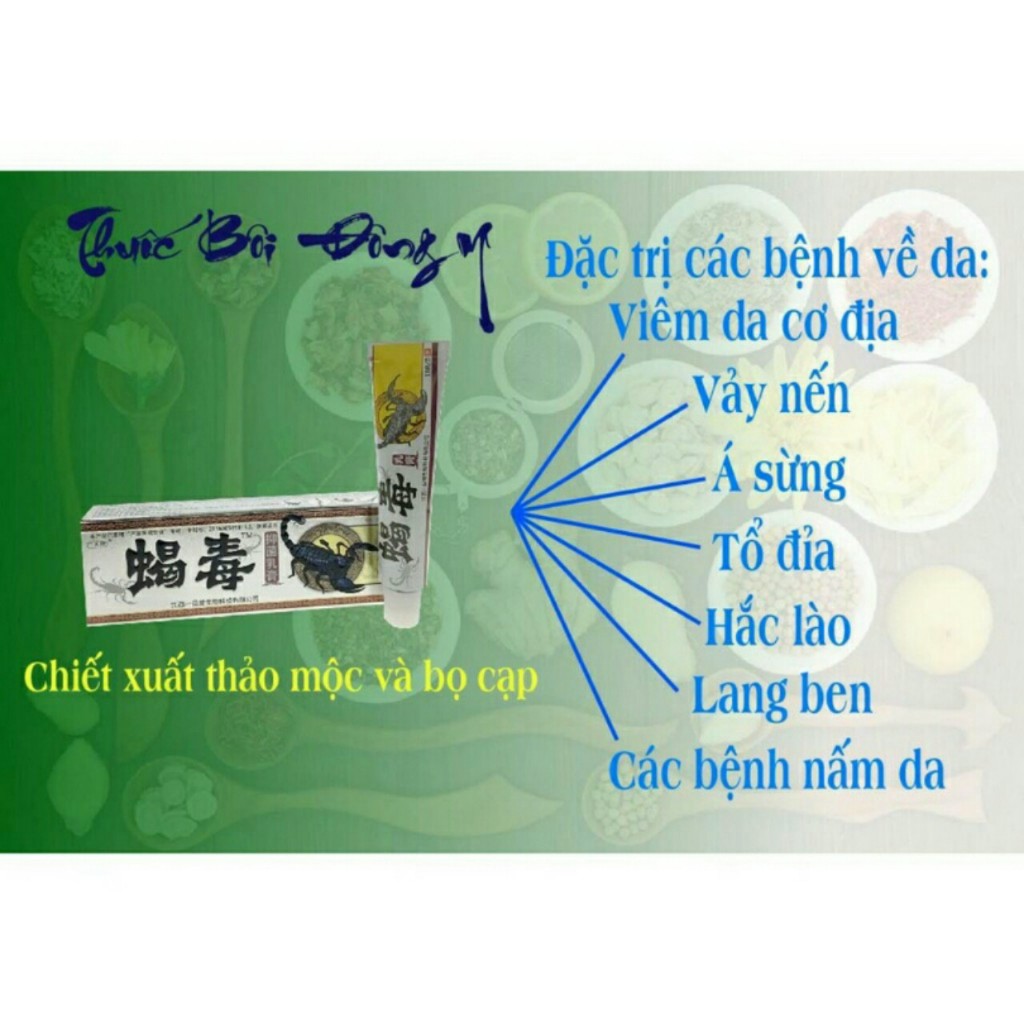 Kem bôi bọ cạp đen bôi nấm ngứa,vảy nến,á sừng...