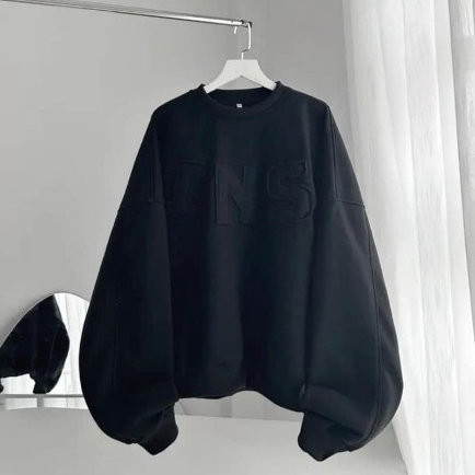 Áo Hoodie thêu chữ INS nhiều màu, chất nỉ, form rộng, Nam nữ mặc đều đẹp