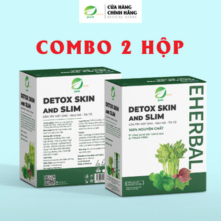 Bột cần tây mật ong rau má tía tô eherbal detox skin & slim
