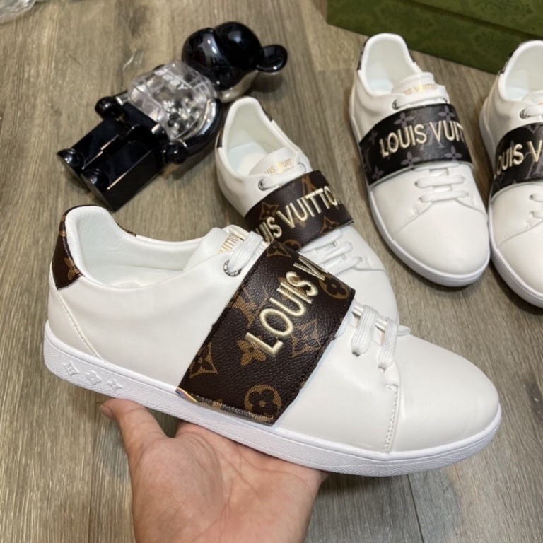 Giày SLIPON LV_Siêu chất_GIÀY LƯỜI Chun Chéo, Chun ngang, Giày In Hình Xương Trắng, Đen _ ALIGATOU_HD