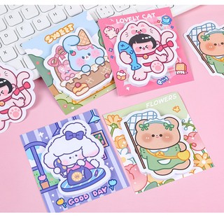 Giấy note động vật xinh xắn - giấy note sticky trang trí sổ/ góc học tập