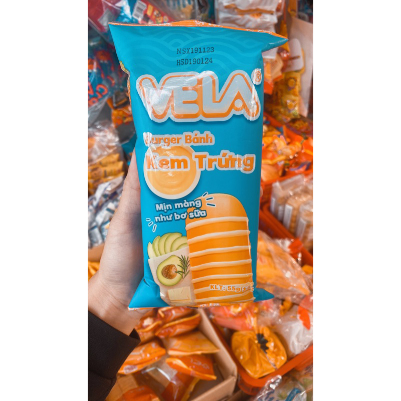 Bánh mì Vela kem trứng mịn màng như bơ sữa 55g