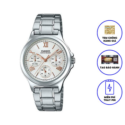 Đồng Hồ Casio Nữ Dây Kim Loại LTP-V300D-7A2UDF Chính Hãng