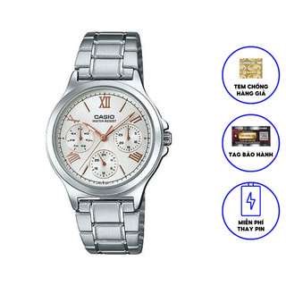 Đồng Hồ Casio Nữ Dây Kim Loại LTP-V300D-7A2UDF Chính Hãng
