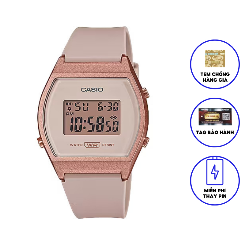 Đồng Hồ Casio Nữ Dây Nhựa LW-204-4ADF Chính Hãng