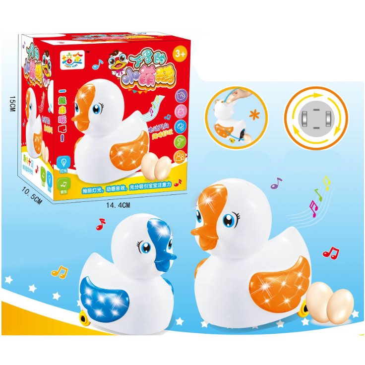 Đồ chơi gà đẻ trứng vịt đẻ trứng có nhạc đèn vui nhộn cho bé