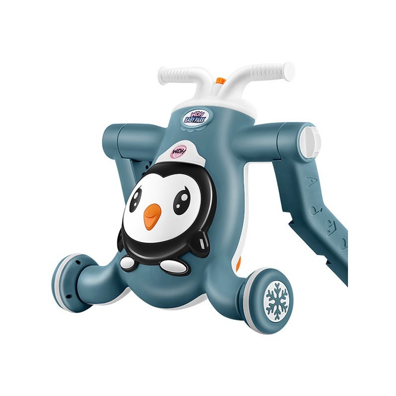 Xe tập đi cho bé đa năng 3 trong 1, Bảo hành 6 tháng, Xe tập đi chim cánh cụt có nhạc và đèn cao cấp