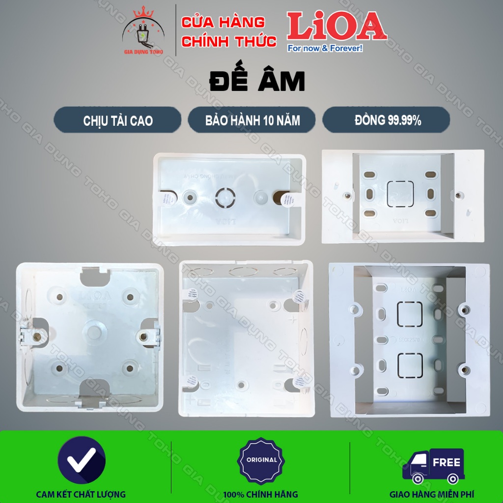 Đế âm và đế nổi LiOA - Đế LiOA các loại