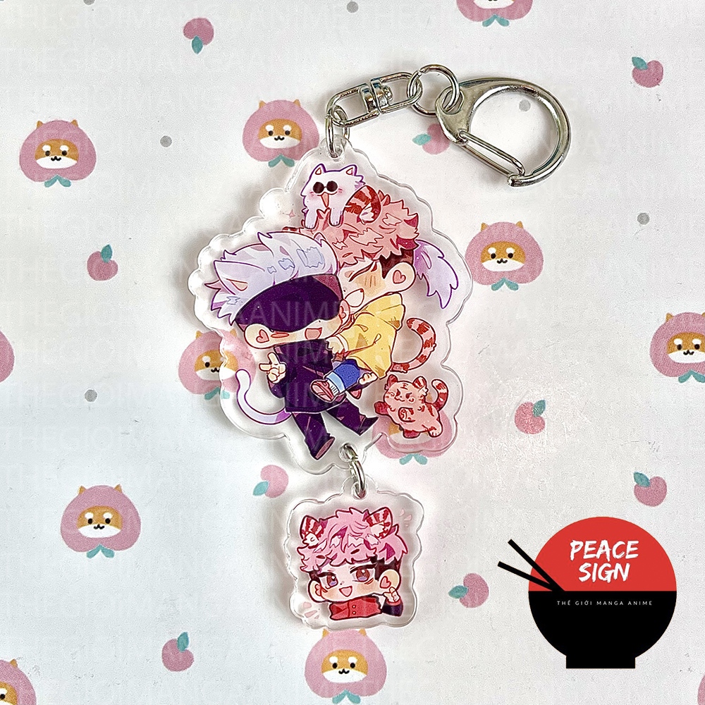 Móc khóa JUJUTSU KAISEN anime chibi mica trong acrylic Chú Thuật Hồi Chiến
