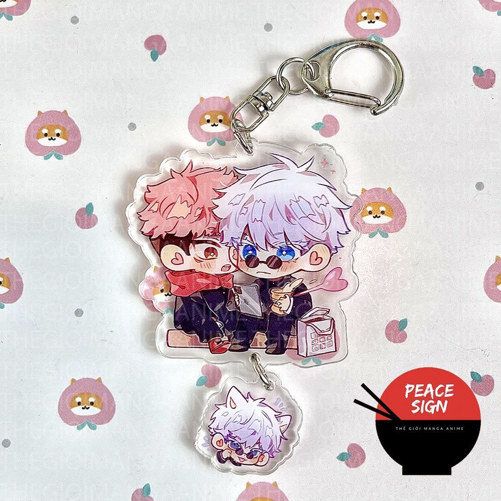 Móc khóa JUJUTSU KAISEN anime chibi mica trong acrylic Chú Thuật Hồi Chiến