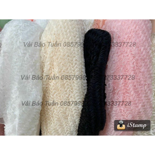 Vải ren sóng bồng bềnh nhiều màu