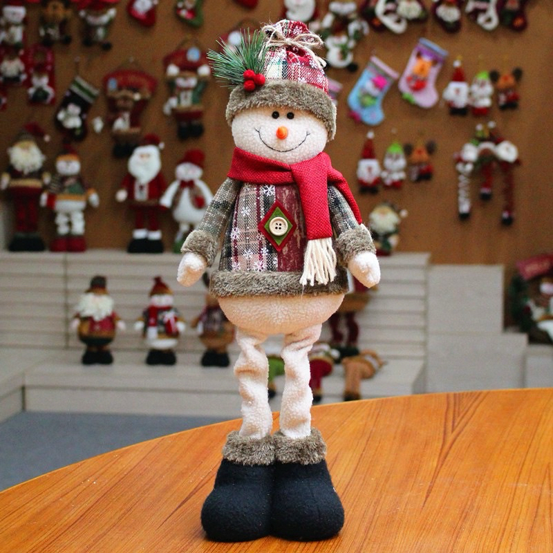 Thú bông  trang trí giáng sinh hình ông già noel, người tuyết chú tuần lộc cho bé,quà tặng noel cho bé