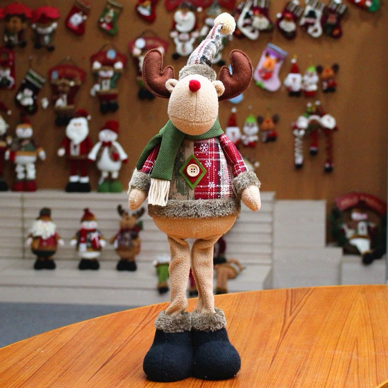 Thú bông  trang trí giáng sinh hình ông già noel, người tuyết chú tuần lộc cho bé,quà tặng noel cho bé