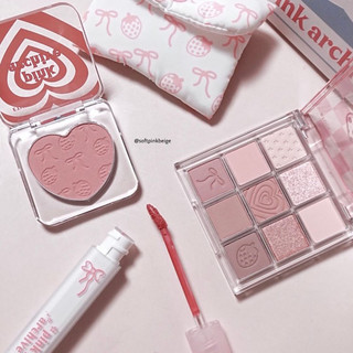 Bảng mắt etude house x mafaarchie bst love archie strawberry makeup look hàng nội địa hàn