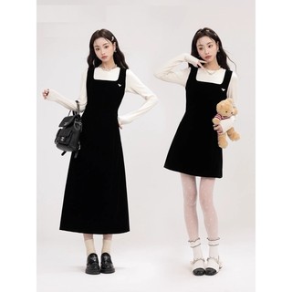 Yếm Cổ Vuông Basic Chất Chéo Hàn, Form  Basic Phù Hợp Đi Làm Đi Chơi - Sena Dress