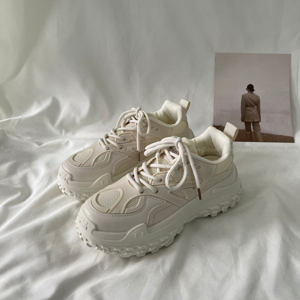 Giày sneaker/ giày thể thao PongShoes đế cao - FULL BOX- Mã 1521