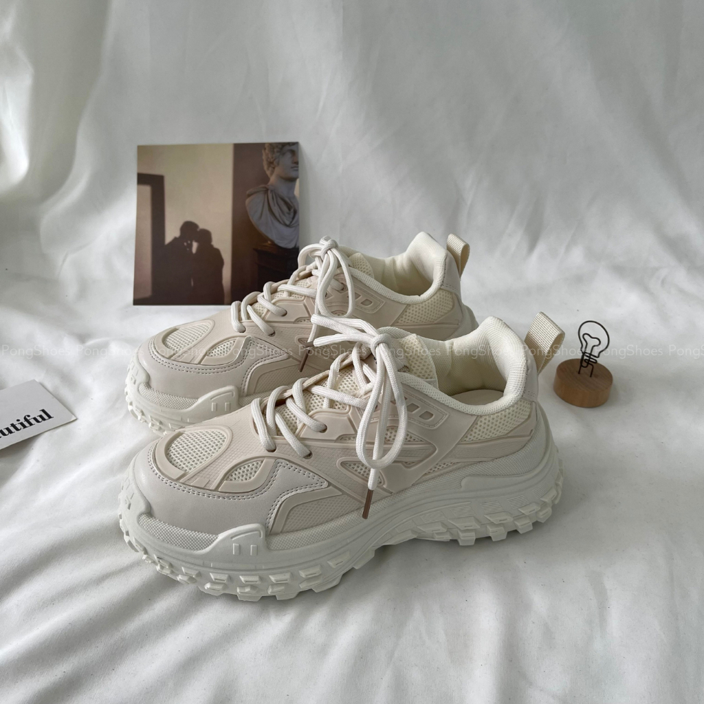 Giày sneaker/ giày thể thao PongShoes đế cao - FULL BOX- Mã 1521