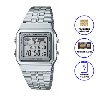 Đồng hồ nam dây kim loại CASIO A500WA-7DF chính hãng
