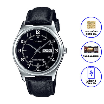 Đồng hồ nam dây da chính hãng Casio MTP-V006L-1B2
