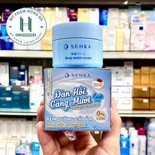 Kem dưỡng ẩm Senka Deep Moist Cream, dưỡng ẩm, cấp ẩm chuyên sâu 50g