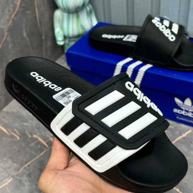 Dép nam quai ngang, dép ADIDAS thời trang cao cấp chất liệu cao su non xuất khẩu mới nhất 2023
