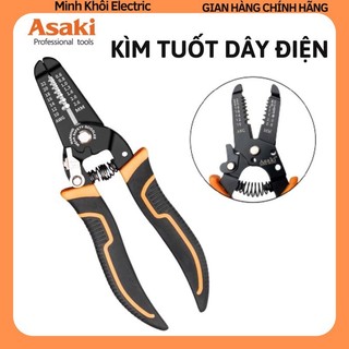 Kìm tuốt dây điện asaki ak-9100, ak-9101, kìm tuốt dây cáp tự động asaki, kìm cắt dây điện