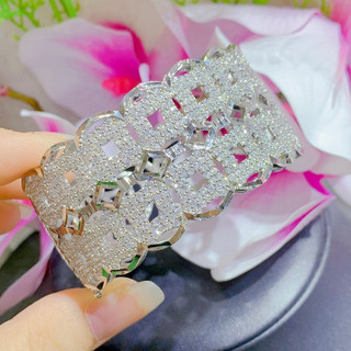 Vòng Tay Nữ Bạch Kim 3 Hàng - Lắc Tay Nữ Đẹp - Đủ Size, Bền Màu, Không Đen Không Ngứa