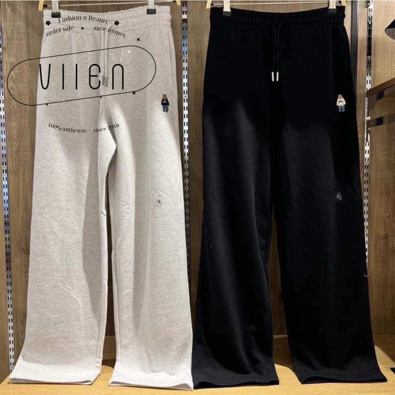 SÉT 2 QUẦN NỈ SUÔNG THÊU GẤU