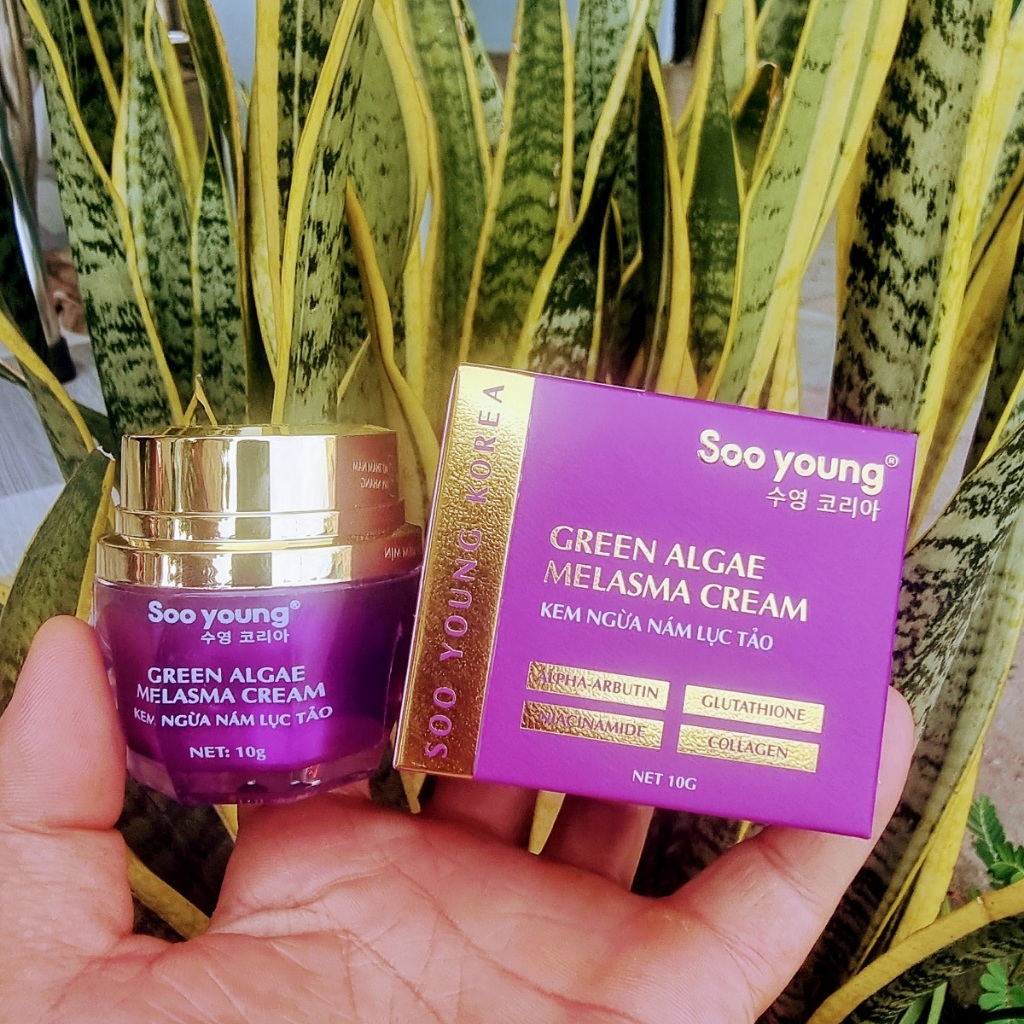 Bộ kem ngừa nám, dưỡng trắng da Soo young mẫu mới 10g