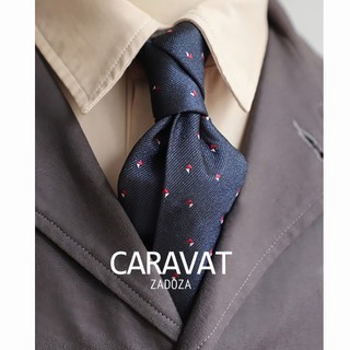 Cà vạt cho nam caravat cho nam mặc suit, vest, dự tiệc bản 8cm họa tiết chấm bi