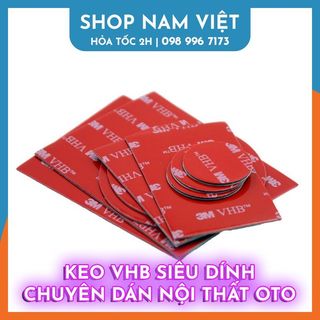 Miếng dán 3m vhb xám siêu dính dán camera hành trình, phụ kiện oto