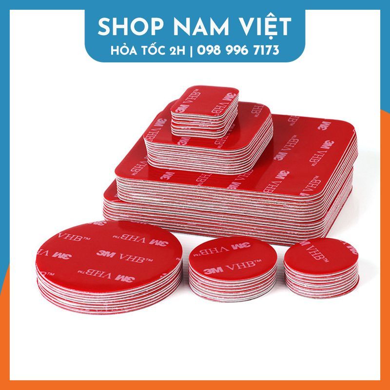 Miếng Dán 3M VHB Xám Siêu Dính Dán Camera Hành Trình, Phụ Kiện Oto