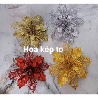 Hoa kép nhũ bông to 16cm