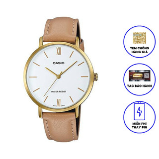Đồng Hồ Nữ Casio Dây Da LTP-VT01GL-7BUDF Chính Hãng